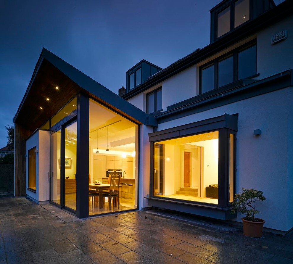 Contemporary exterior home idea in Dublin