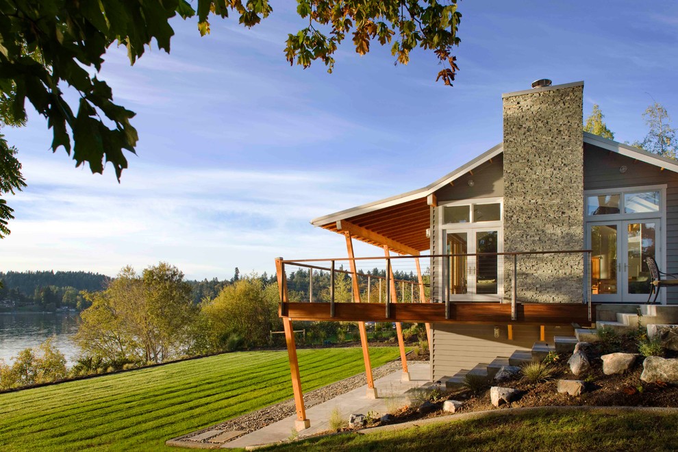 House Exterior Contemporary Exterior Seattle by McIntyre