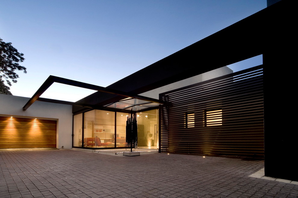 Design ideas for a contemporary house exterior in Other.