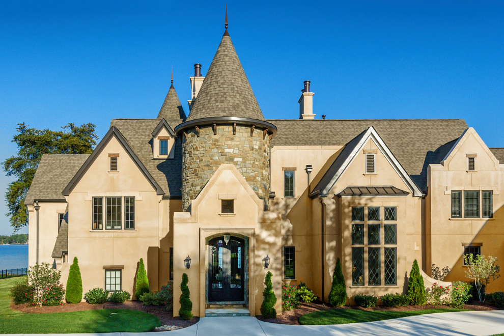 Large elegant exterior home photo in Charlotte