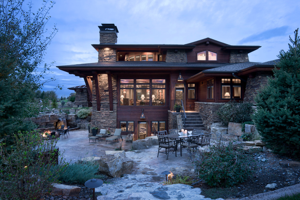 House on the Green - Rustic - Exterior - Other - by HOMESITE DESIGNERS | Houzz