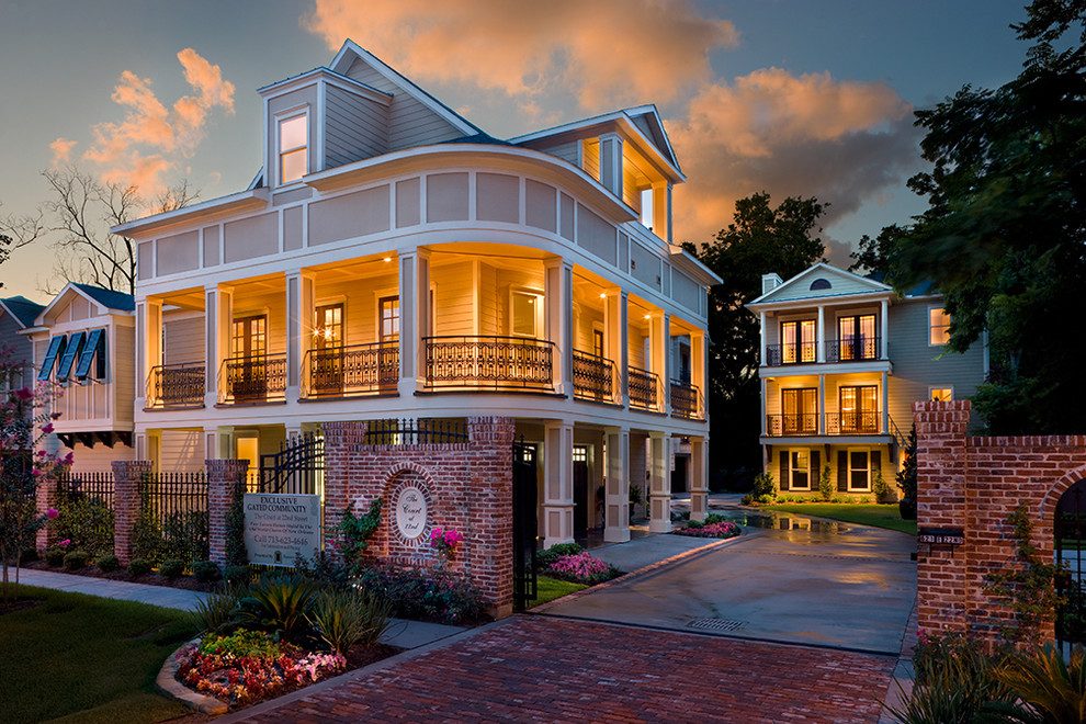 Houston Heights Southern Creole Custom Build Traditional Exterior