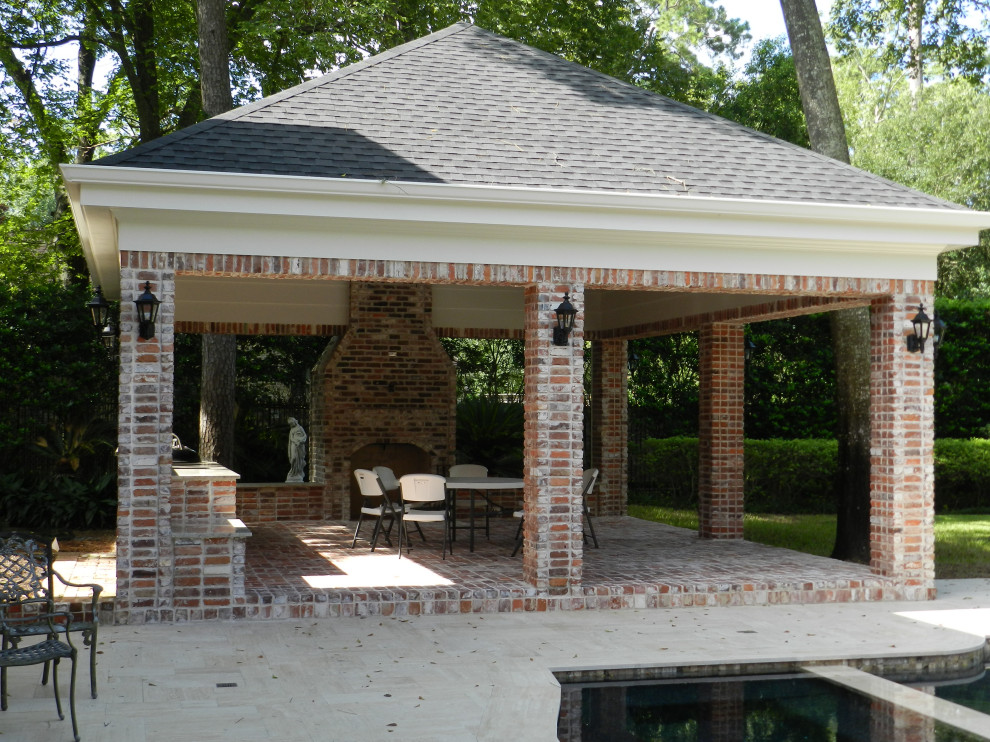 Houston Outdoor Kitchen Exterior Houston by Craftsmanship By John