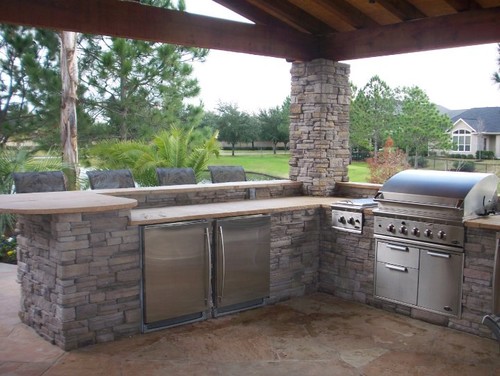 7 L-Shaped Outdoor Kitchen Design Ideas