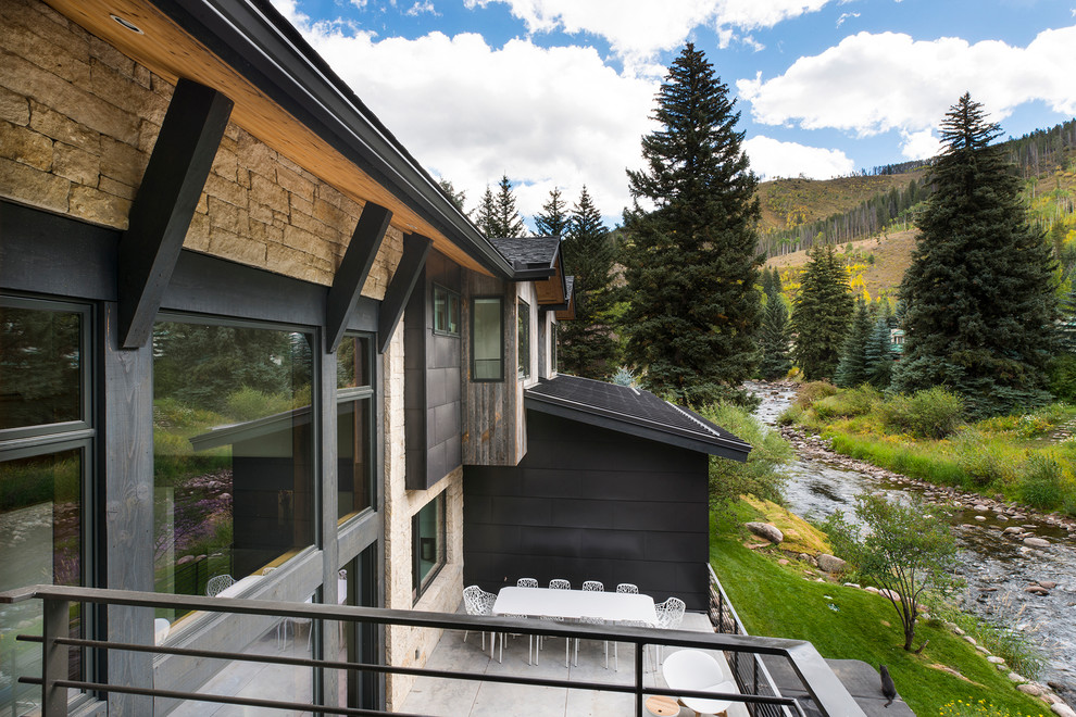 Hoyt House Vail Rustic Exterior Denver by Martin Manley