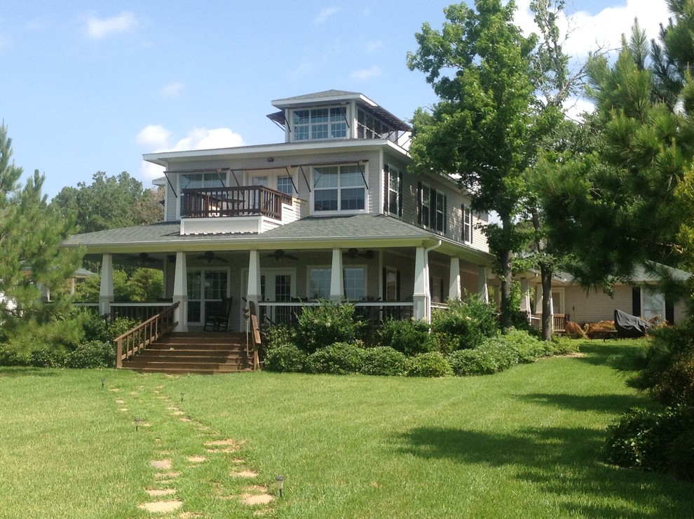 Hranicky Lake Livingston Home Traditional Exterior Houston by