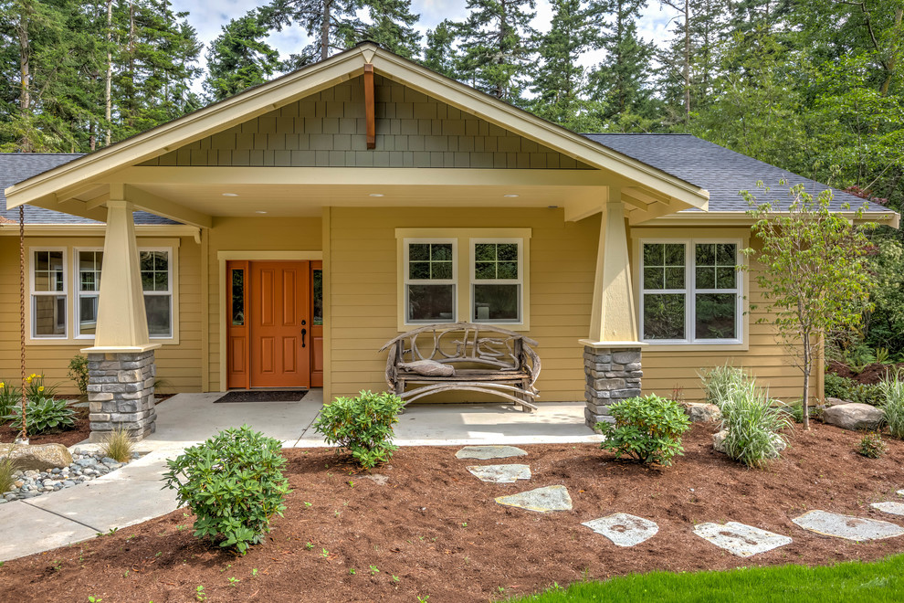 Hughes Residence Craftsman Exterior by Cascade Custom Homes