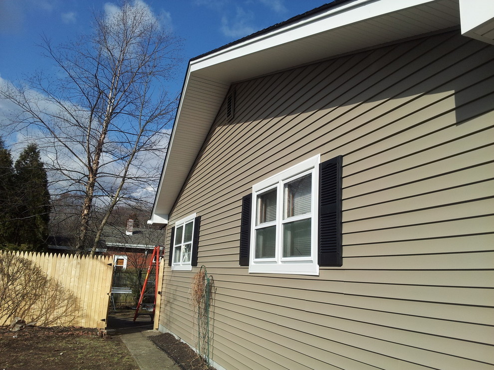 Hurricane Sandy Roof, Soffit, Siding Remodel Traditional Exterior
