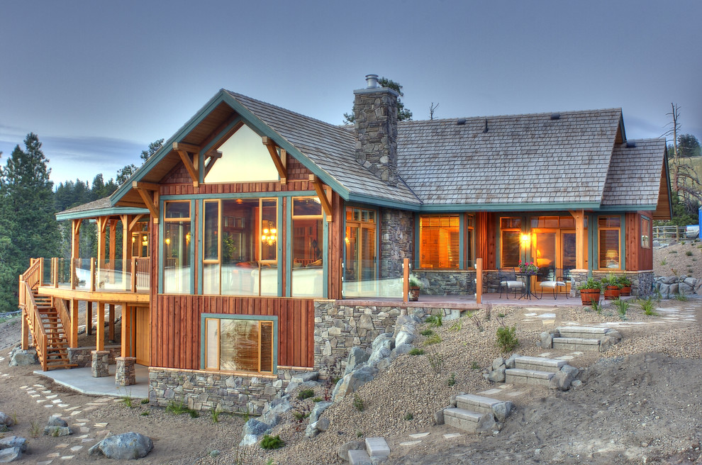 Hybrid Timberframe - Rustic - Exterior - Calgary - by Mitchell Brock ...