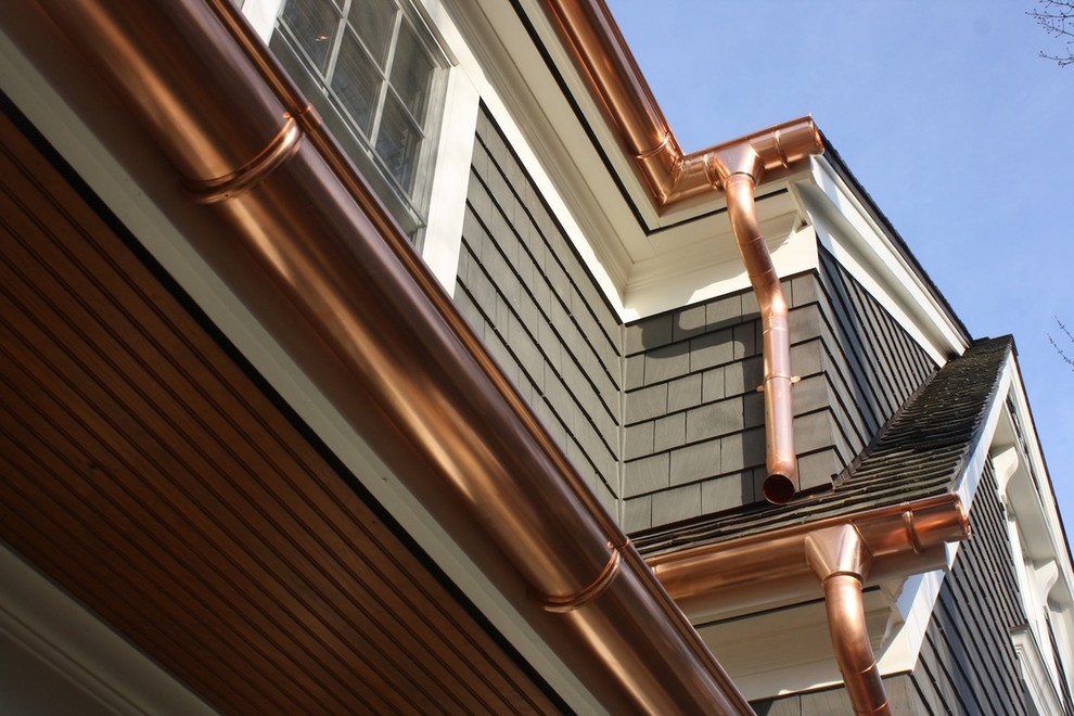 I love it when the homeowner lets us design their gutter system ...