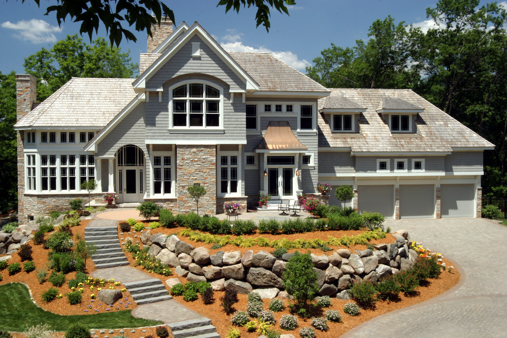 Indian Hills Edina, Minnesota Craftsman Exterior Minneapolis by Feehan Design and