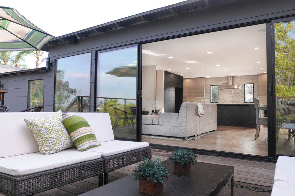 Indoor-Outdoor Great Room and Deck - Modern - Exterior - San Diego - by ...