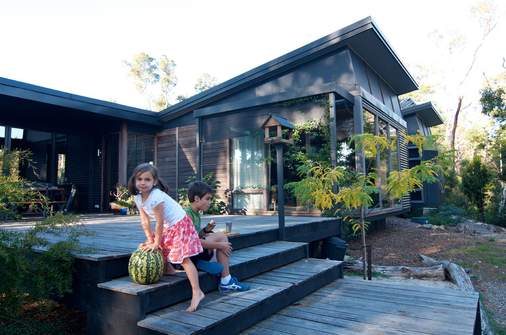 Example of a minimalist exterior home design in Adelaide