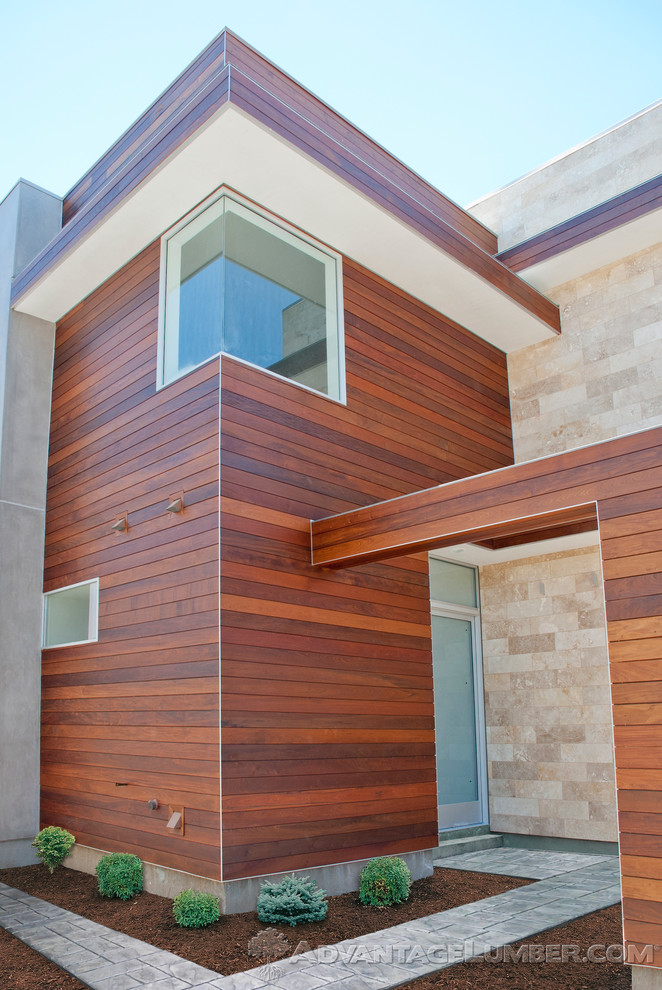 Ipe Shiplap Siding Encino Ca Modern House Exterior Los Angeles