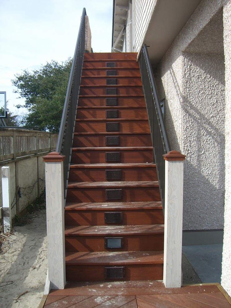 Foto på en mellanstor medelhavsstil trappa