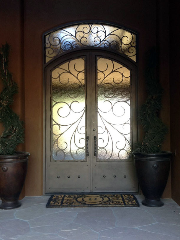 Iron Entry Doors Mediterranean Exterior Phoenix by