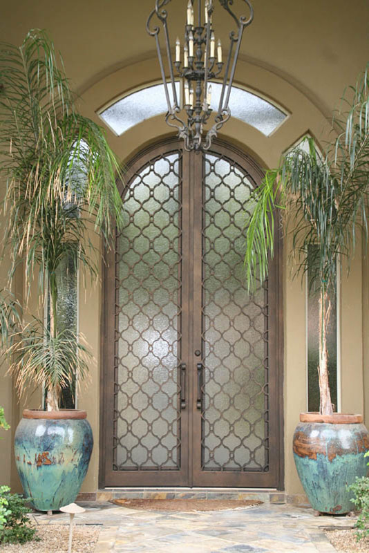 Iron Entry Doors Mediterranean Exterior Phoenix by
