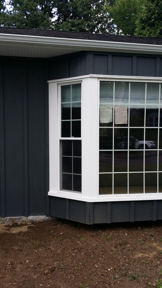 Iron Grey HardiePanel Board and Batten Traditional Exterior