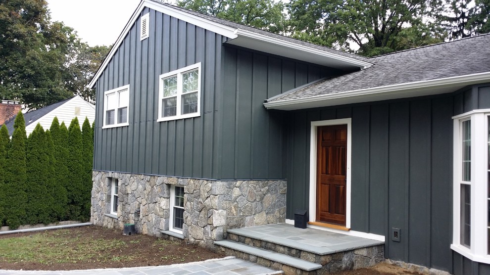 Iron Grey HardiePanel Board and Batten Traditional Exterior