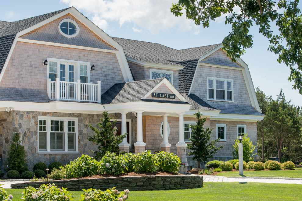 Island Homes Beach Style Exterior Boston by McDougal Architects
