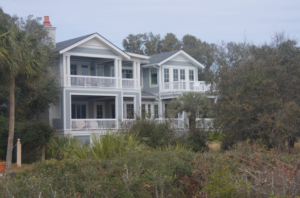 Izant Oceanfront elevation Beach Style Exterior Charleston by