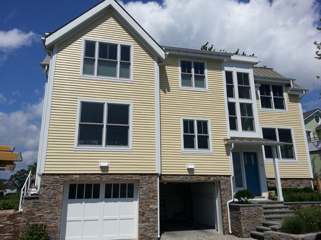 James Hardie Artisan Smooth Woodland Cream Arctic White Artisan Trim 