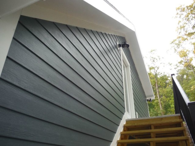 James Hardie Evening Blue Siding W/ Arctic White Hardie Trim, Lake Ozark,  MO. ( - House Exterior - St Louis - by Siding Express (Maintenance Free  Siding)