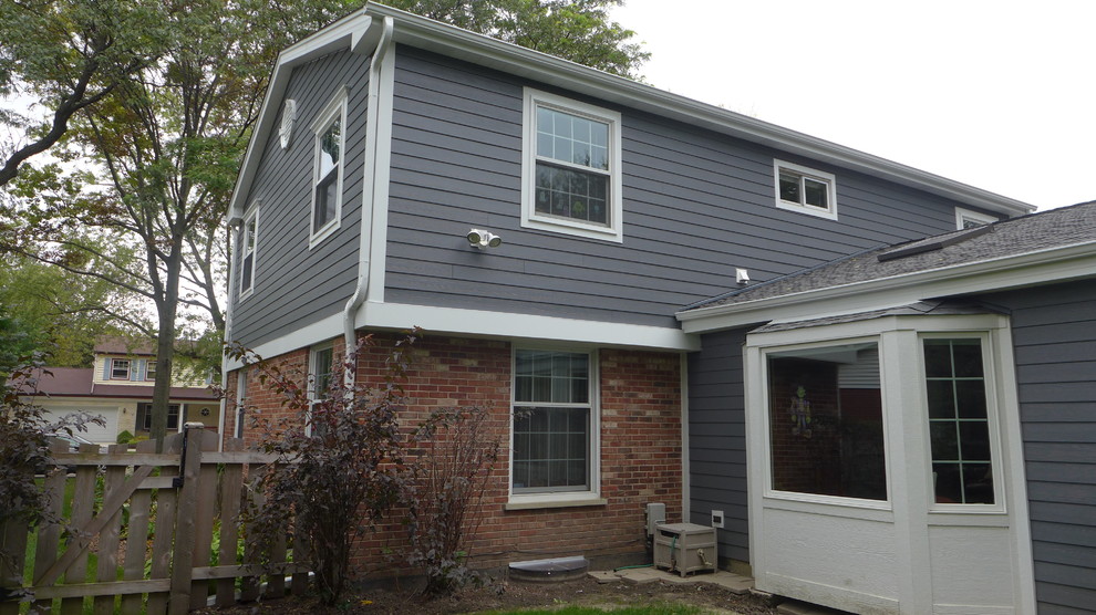 James Hardie Night Gray, Northbrook, IL Traditional Exterior