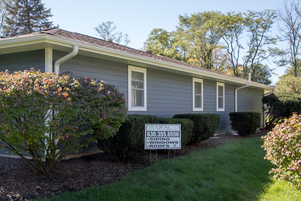 James Hardie Siding, Evening Blue, Downers Grove IL - Traditional