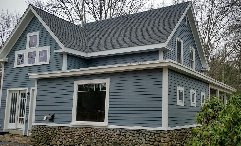 James Hardie Siding products Farmhouse Exterior Boston by