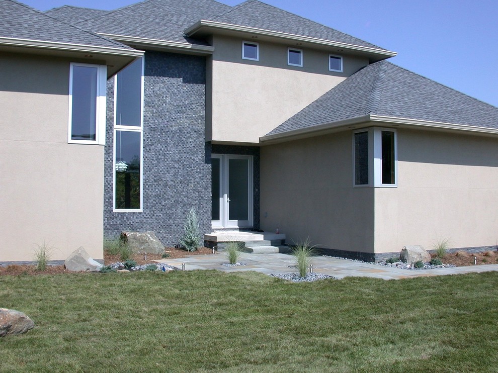 Example of a trendy exterior home design in Cedar Rapids
