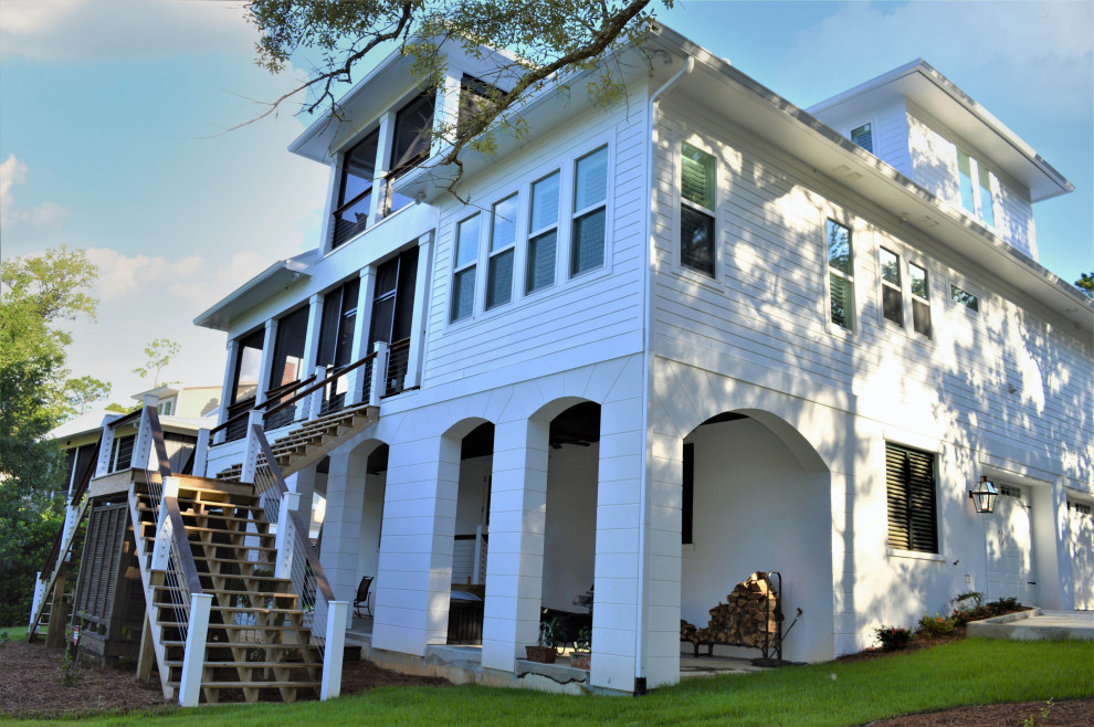 Josephine S Magnolia Manor Beach Style Exterior By Bob Chatham Custom Home Design