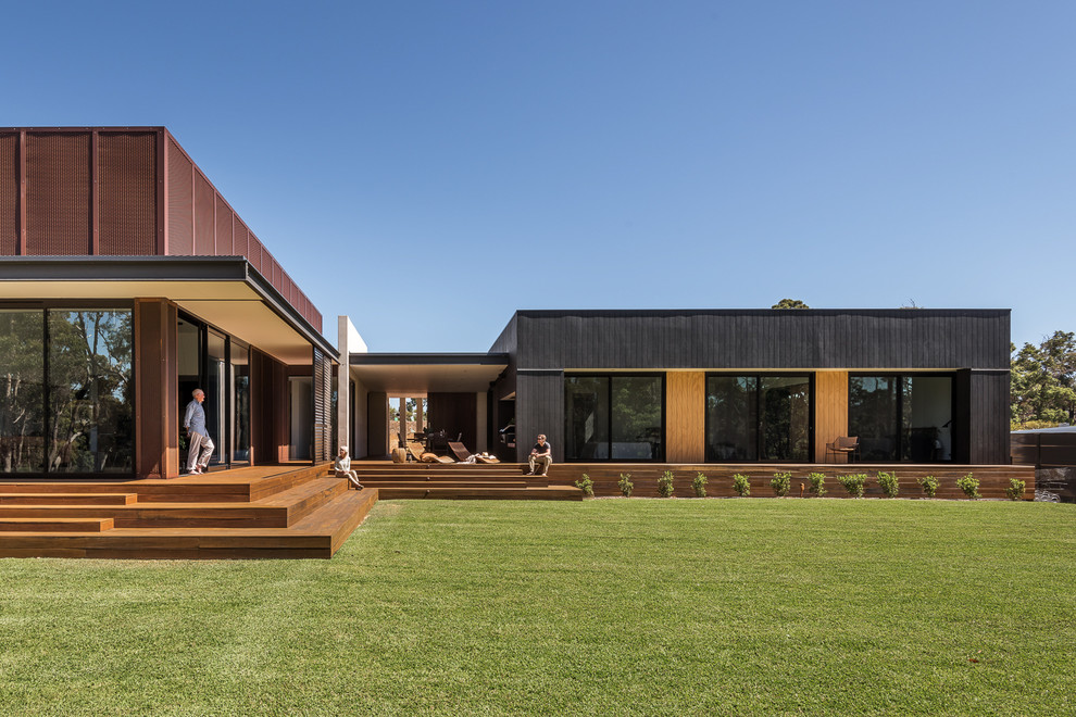 Zweistöckiges Modernes Einfamilienhaus mit Flachdach in Perth