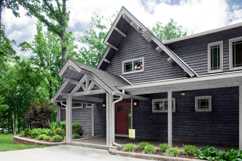 Kentucky Lakefront Rustic Exterior Nashville by Arborwall Solid