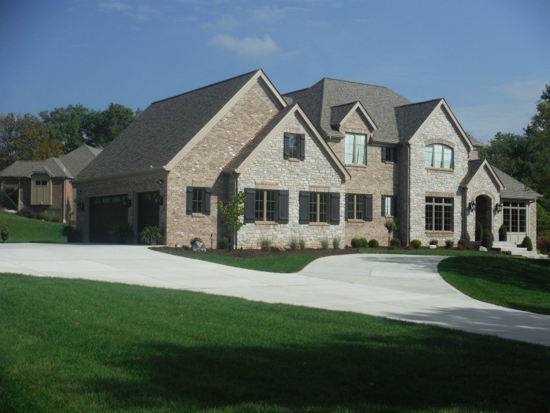 Khaki Brown Lap Siding Pebblestone Clay Aluminum Soffit & Fascia St