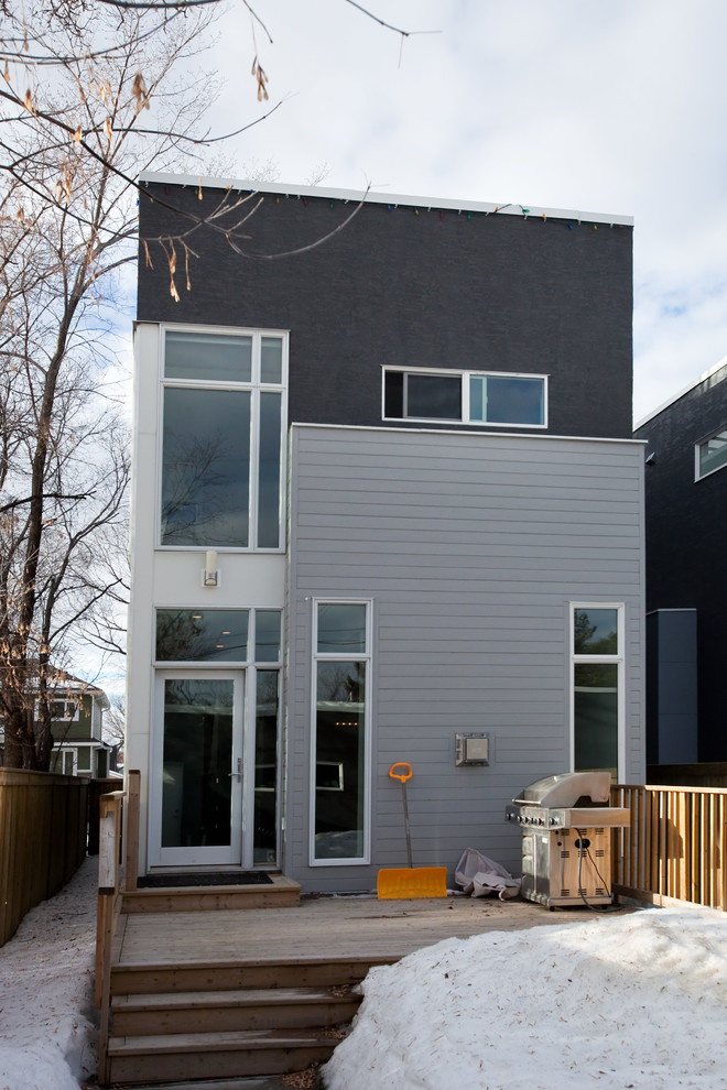 This is an example of a modern house exterior in Edmonton.
