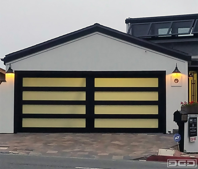 Laguna Beach True Custom Architectural Glass Garage Doors by Dynamic
