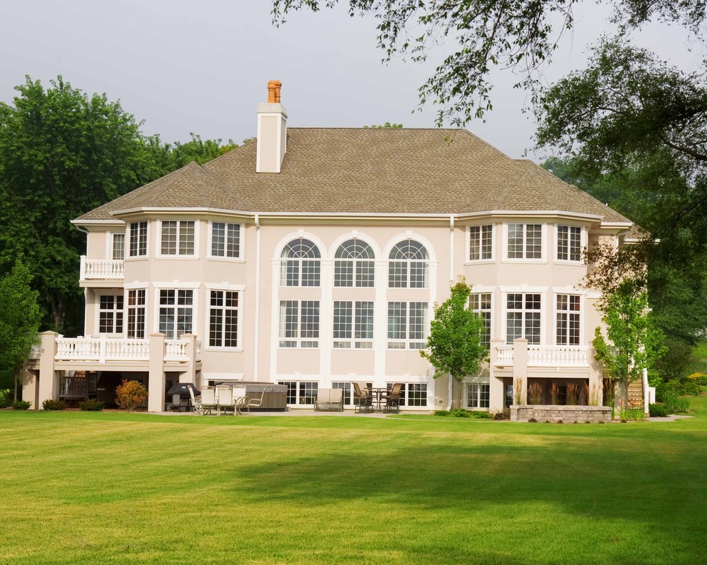 Lake Beulah Custom Home Mediterranean Exterior Milwaukee by Barenz Builders Houzz