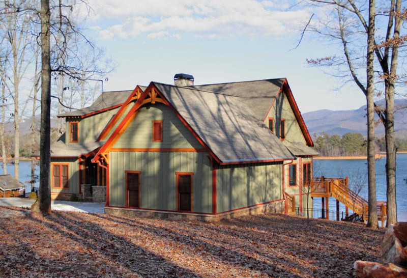 Lake Chatuge Lakefront Traditional Exterior Atlanta by