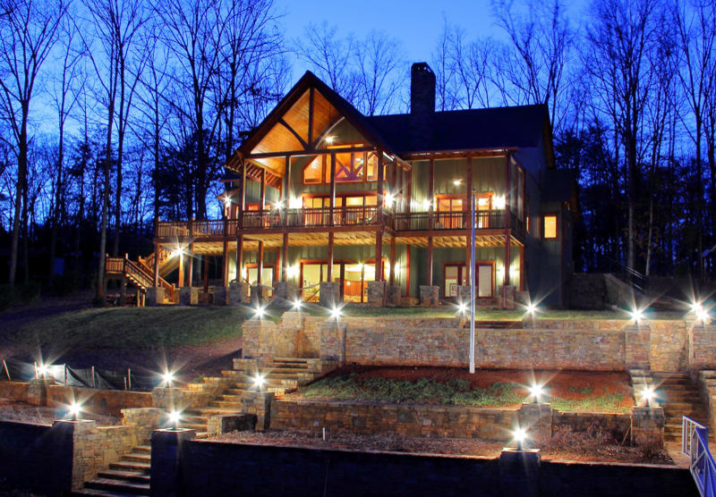 Elegant green exterior home photo in Atlanta