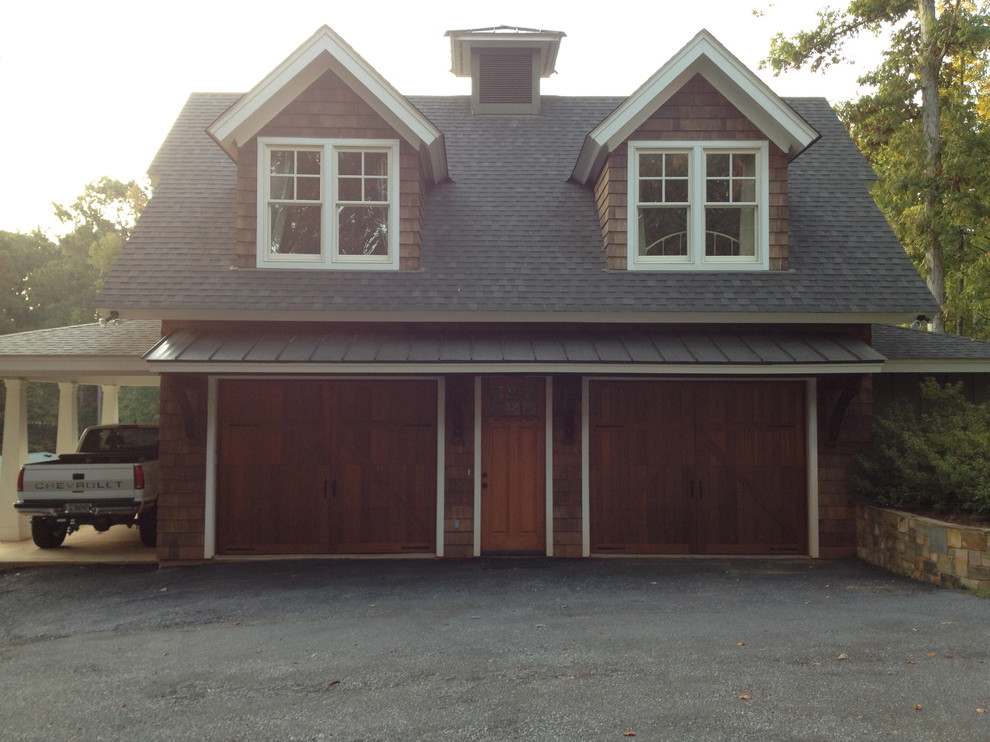 Lake Garage Apartment Rustic Exterior Birmingham Houzz
