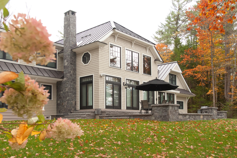 Lake House in Readfield, ME Exterior Portland Maine by Swenson Granite Works Houzz
