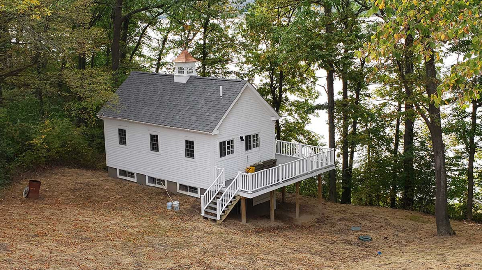 Lake House in Shoreham, VT Contemporary Exterior Burlington by