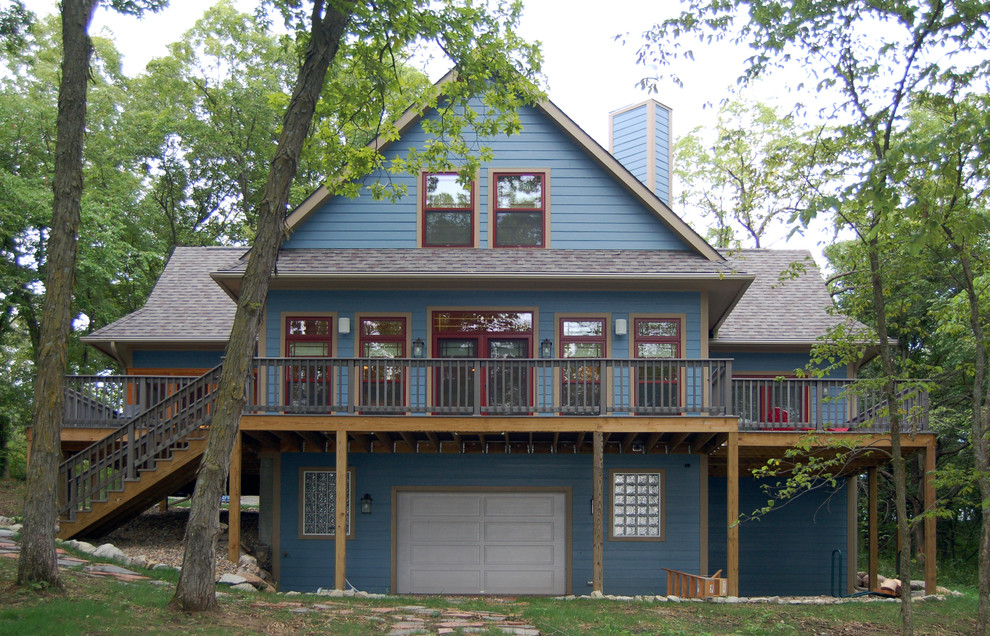 Lake House Eclectic House Exterior Other by Kaufman