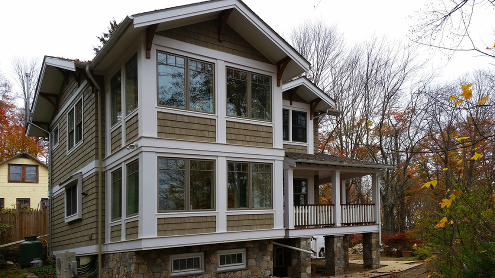 Lake Lincolndale Craftsman Exterior New York by HSArchitecture
