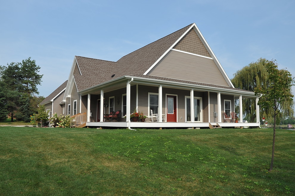 Lake Loch Erin Transitional Exterior Detroit by Buzby Builders