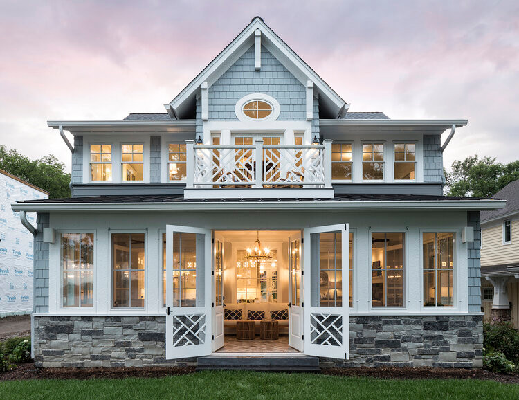 Lake Cottage Exterior Minneapolis by Mark D. Williams