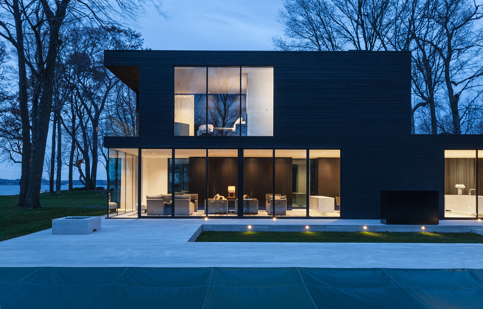 Lake Retreat Home Modern Exterior Minneapolis by