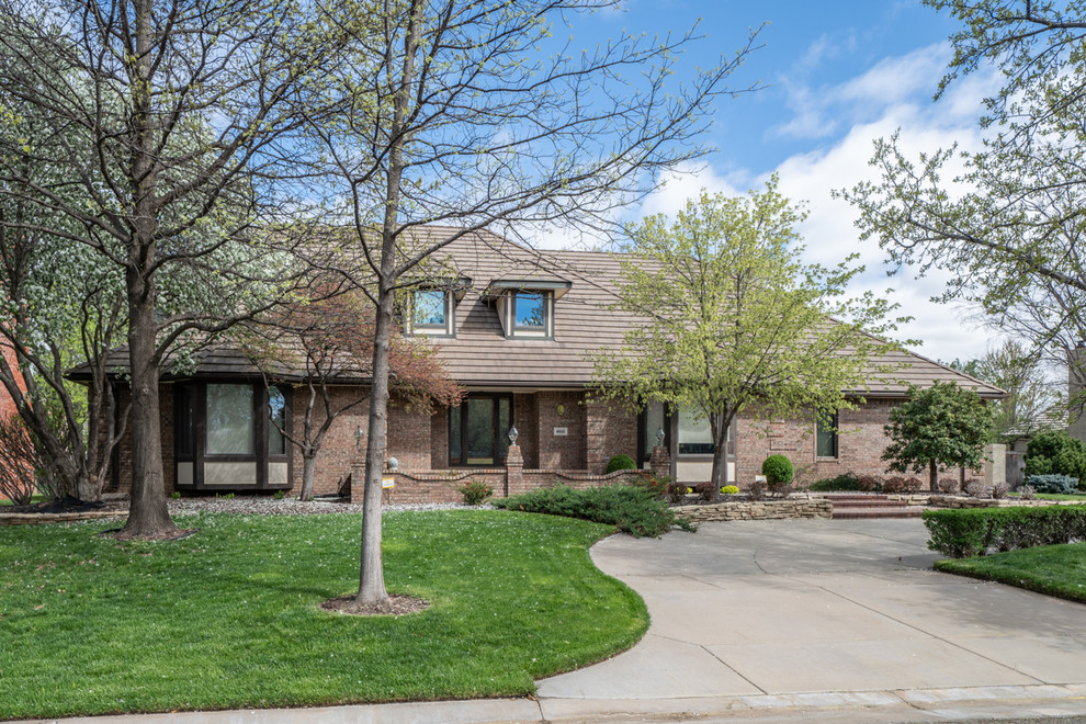 Lake Point Wichita Traditional House Exterior Wichita by Tamra