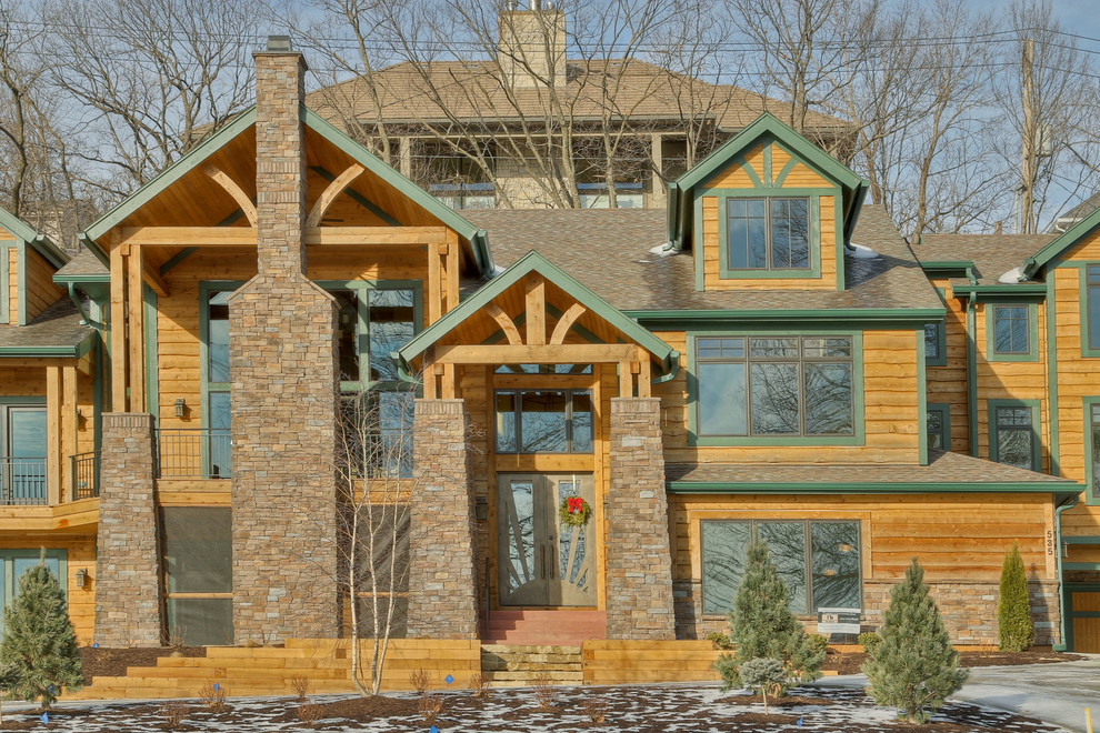 Lake Quivira Teardown & New Build Arts & Crafts House Exterior